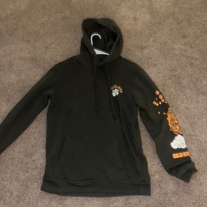 Green graphic hoodie hardly worn.